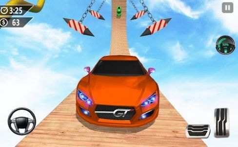 超级赛道汽车跳跃3D截图2