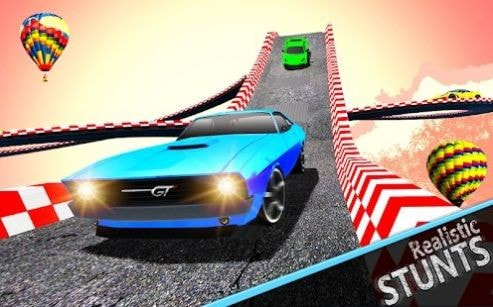 超级赛道汽车跳跃3D截图3