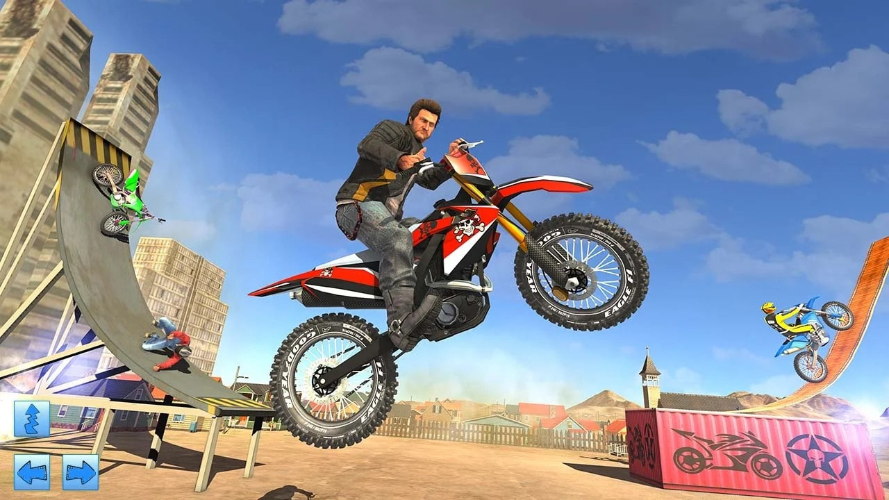 Moto Bike Stunt Racing Impossible Track Game