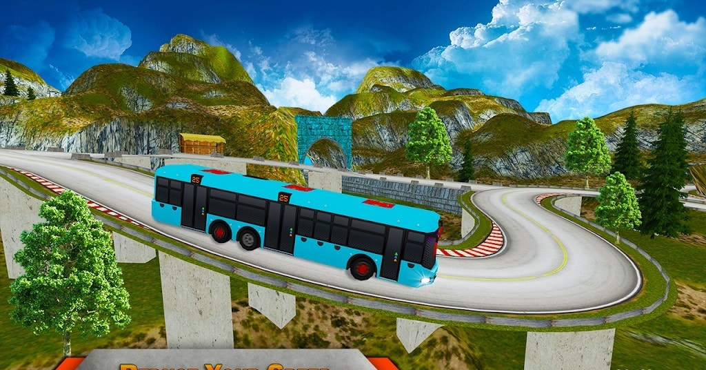 巴士停车3D模拟(Modern Tourist Bus parking 3D Game)