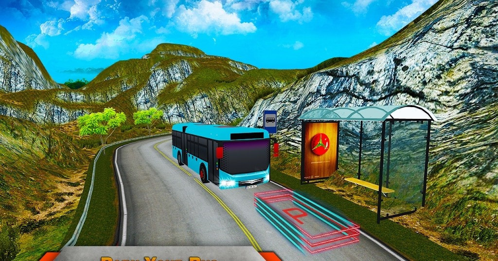 巴士停车3D模拟(Modern Tourist Bus parking 3D Game)