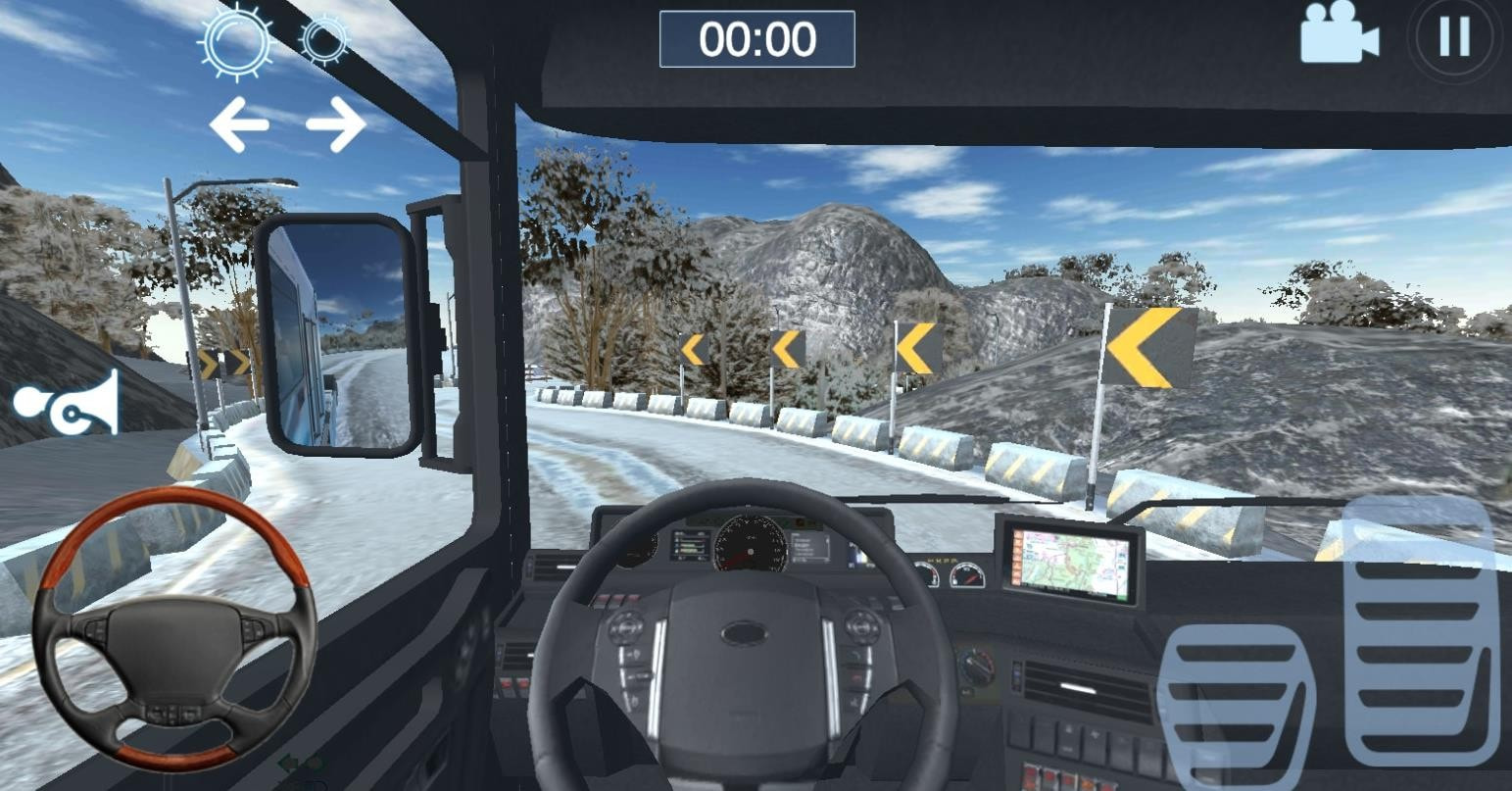 雪地欧洲卡车驾驶模拟（Truck Simulator Snow Mountain）截图2