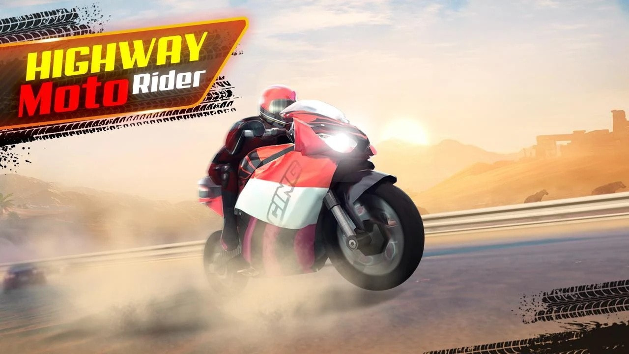 公路摩托车竞速赛游戏(Highway Moto Rider Traffic Race)1