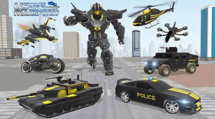 美国警用机器人汽车大战(US Police Robot Car Battle)