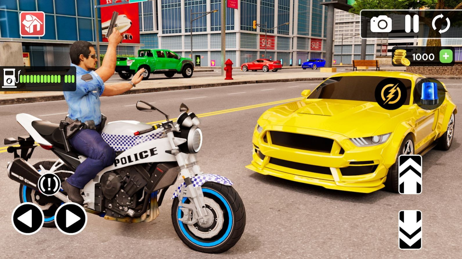 警察驾驶摩托车手机版1