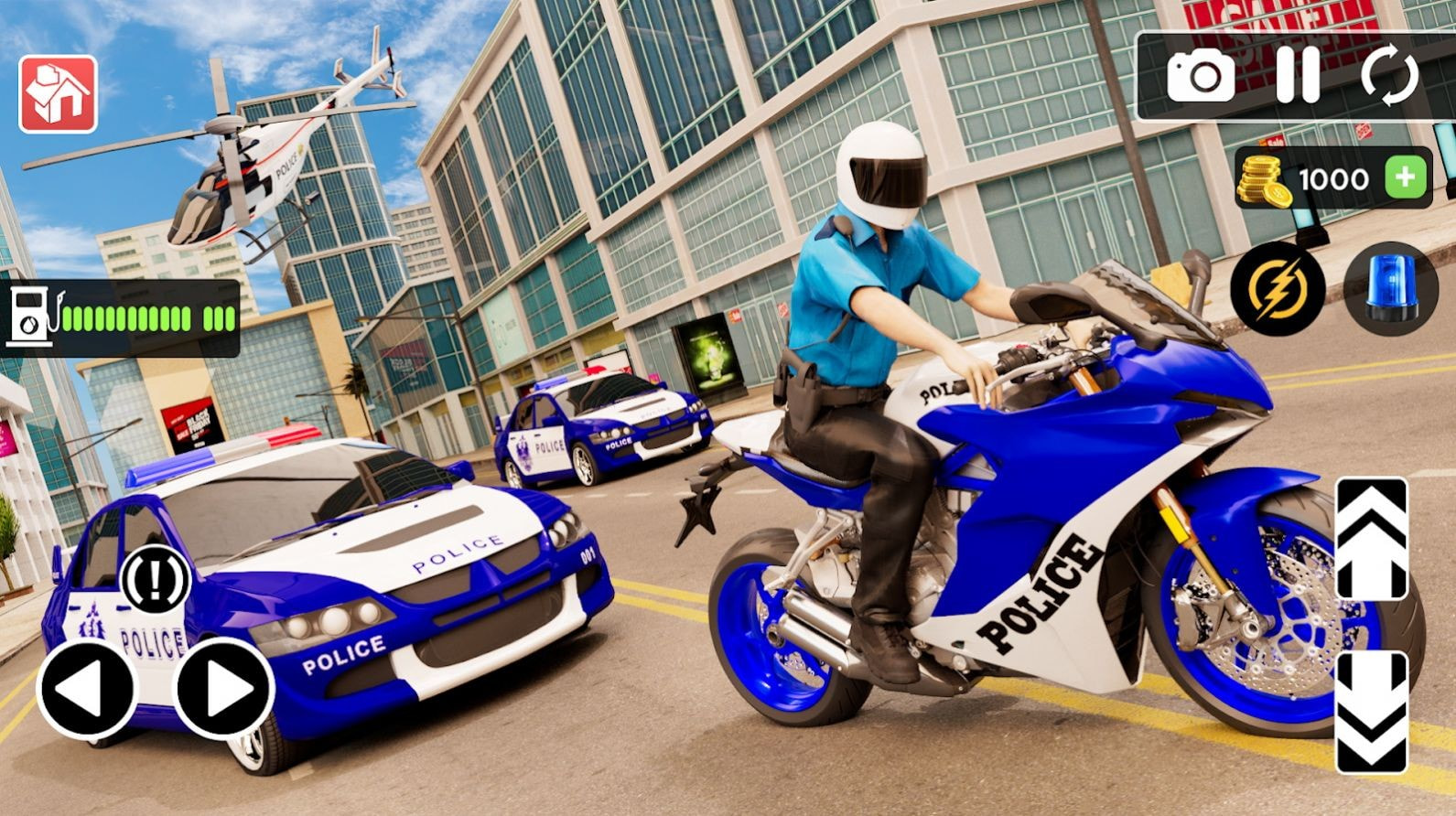 警察驾驶摩托车手机版0