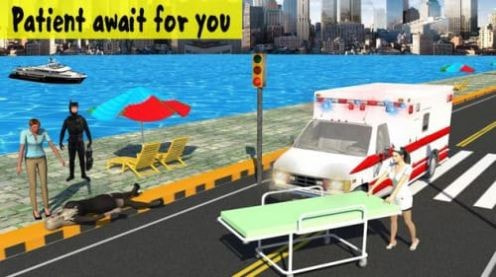 城市救护车驾驶游戏1