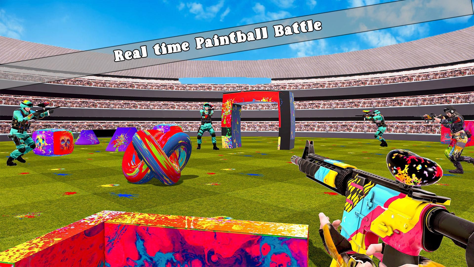 彩弹射击战斗模拟器(Arena Paintball Battle)