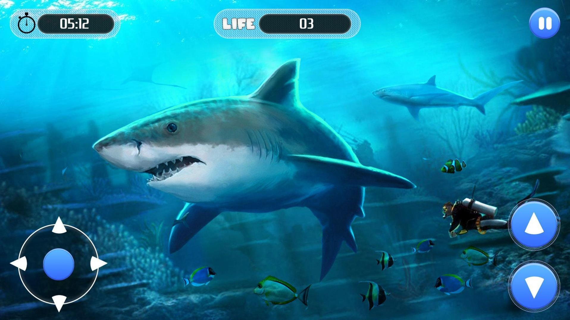 大白鲨生存模拟器(White Shark Attack Mission 3D)