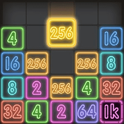 霓虹灯2048(Drop Number Neon)