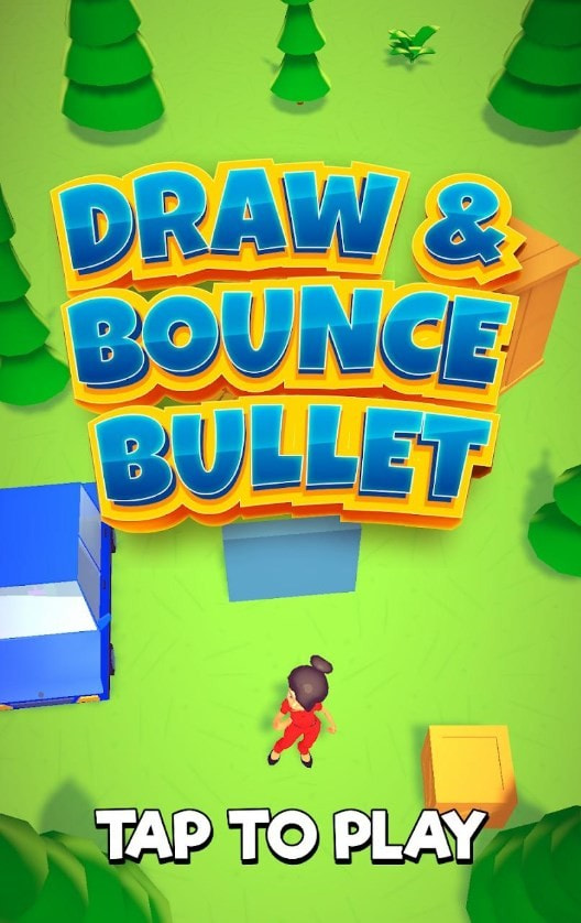 子弹反弹墙Draw and Bounce