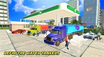 Offroad Water Tank Transport Truck Driving Game