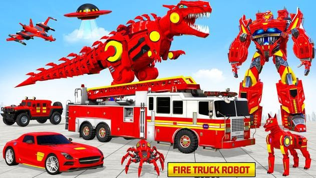 消防车机器人汽车(Fire Truck Robot Car Game)