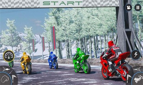 自行车赛车摩托骑士(Bike Racing Moto Rider Game)截图3