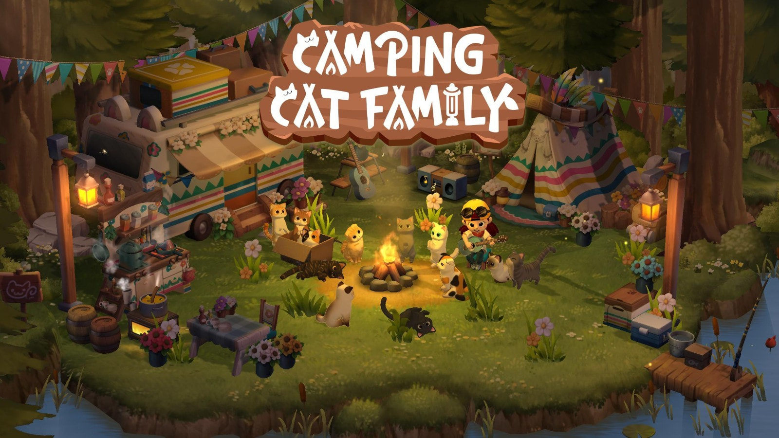 露营猫家族Camping Cat Family