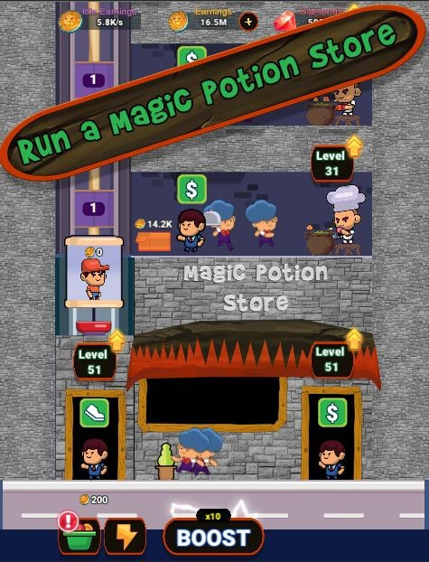 放置魔药中文版(Idle Magic Potions)