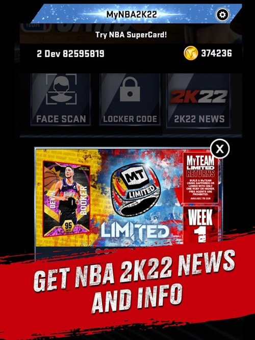 NBA2K22手机版1