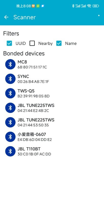 nRF Toolbox蓝牙调试