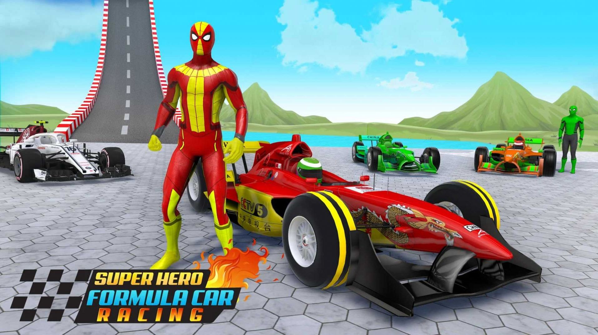 特技车超级英雄汽车(Formula Car Racing Car Game)2