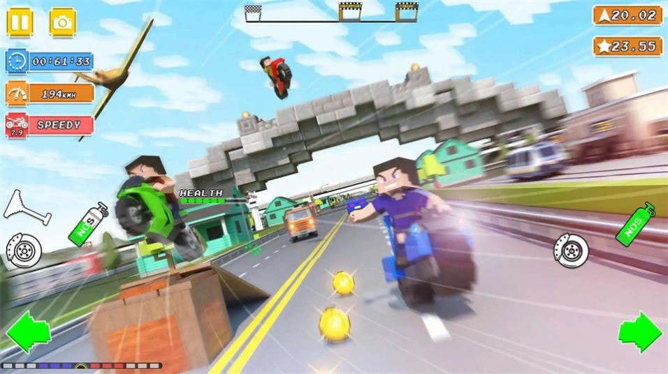 摩托积木驾驶(Blocky Bike Rider Moto Racing)安卓手机游戏app2