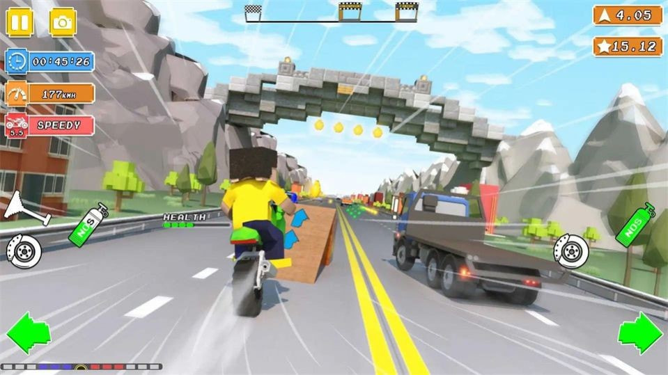 摩托积木驾驶(Blocky Bike Rider Moto Racing)安卓手机游戏app1