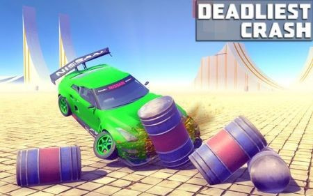 德比撞车特技比赛(Derby Crash Car Stunt Race)0