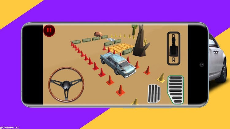 沙漠临时停车场(Car Parking Desert Pro)截图1