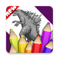 Ϳɫ˹Coloring Godzilla and Dinosaurapk