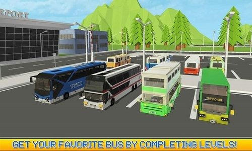 像素巴士司机Blocky City Bus Driver SIM最新安卓免费版下载2