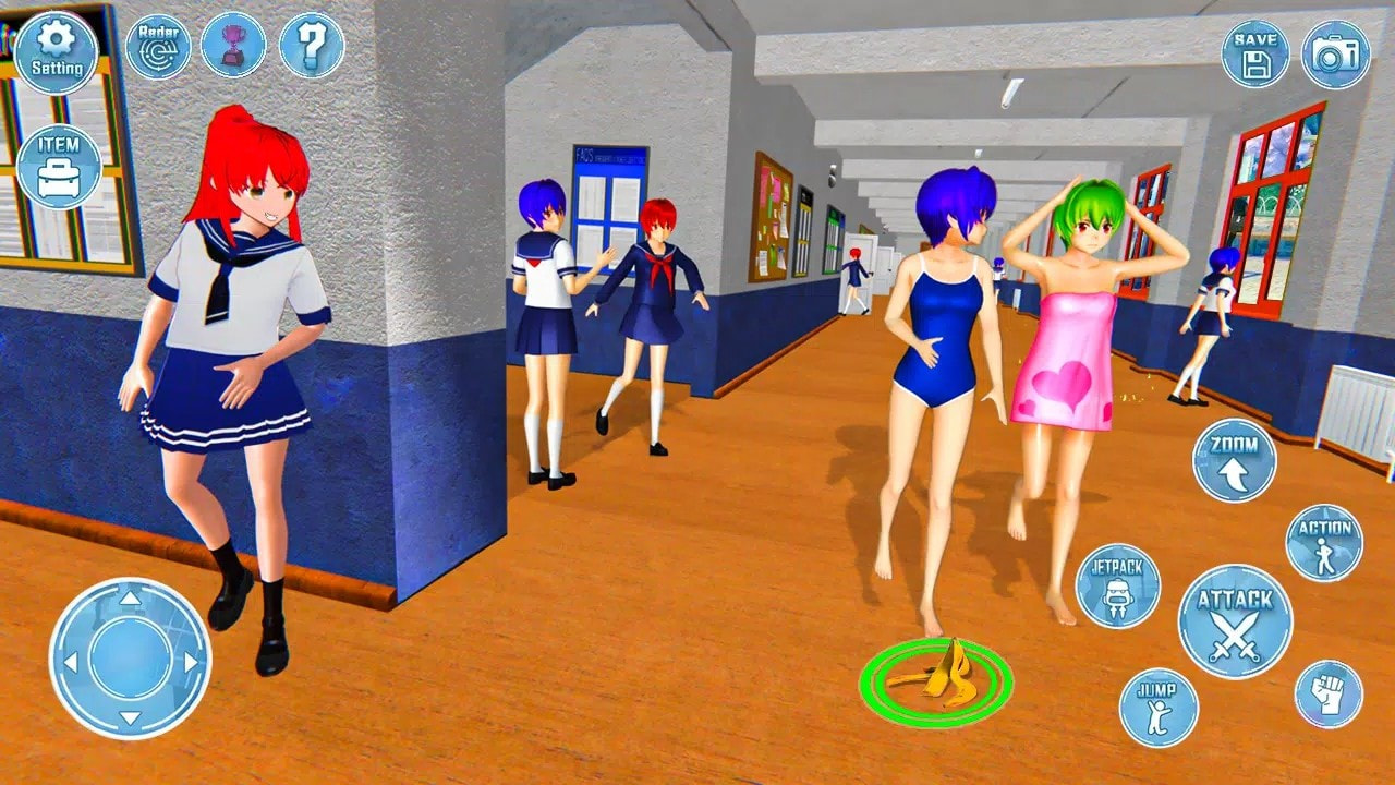 动漫女高中生3D(Anim School Girl Simulator)截图3
