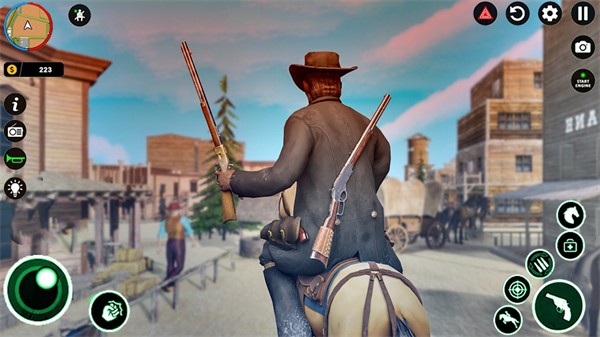 野蛮西部牛仔骑马作战(Wild West Cowboy Horse Games)手游下载1