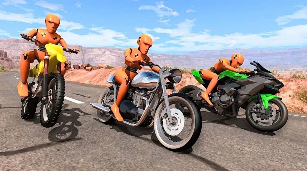 摩托车假人碰撞测试(Moto Bike Dummy Crash Test Sim)游戏最新版2