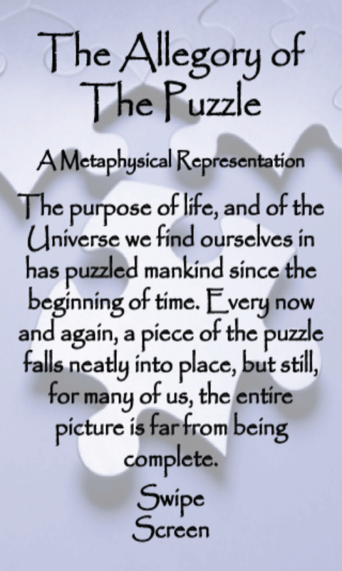 The allegory of the Puzzle